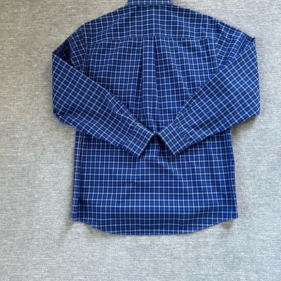 Jos. A. Bank Traveler Blue Plaid Casual Buttondown Sz. M - Picture 7 of 7